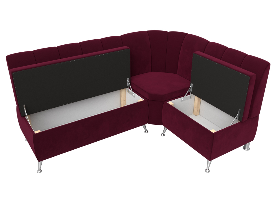 Диваны угловые кухонные, Диван кухонный угловой Кантри правый угол, микровельвет