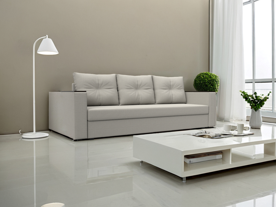 Диваны еврокнижки, Диван прямой Атланта без стола, рогожка Амур