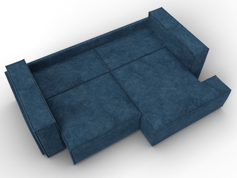 Диваны угловые в гостиную, Диван угловой Лига-061 угол правый, велюр BRUT