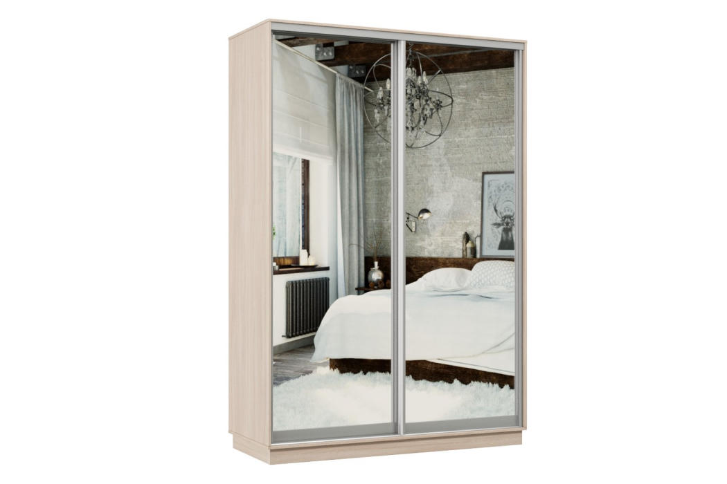 Шкафы-купе, Шкаф-купе Премьер 04 ясень шимо светлый