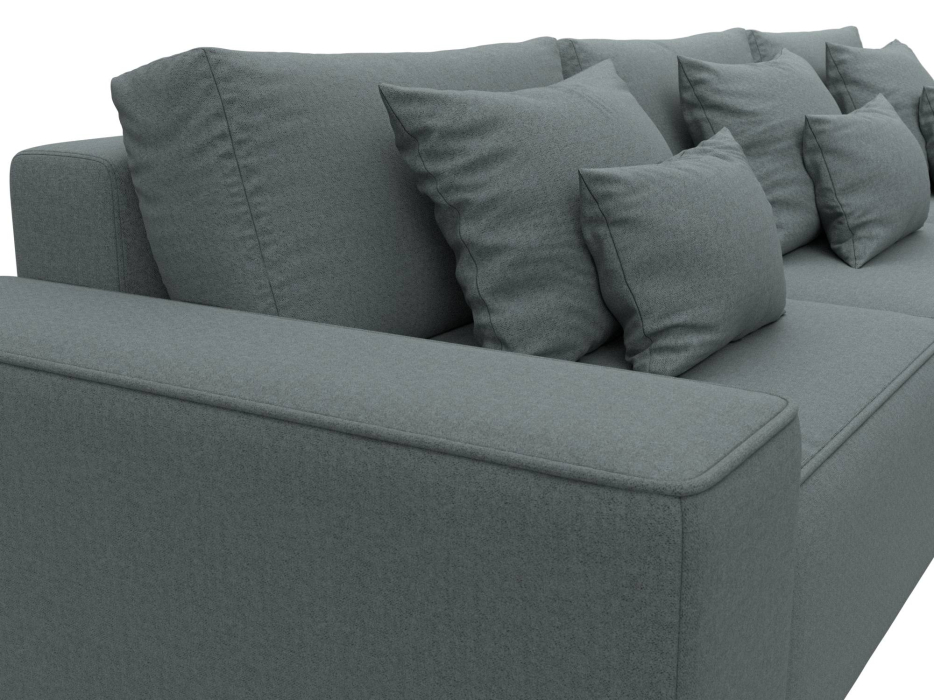 Диваны угловые в гостиную, Диван угловой Лига-074 угол универсальный, рогожка Амур