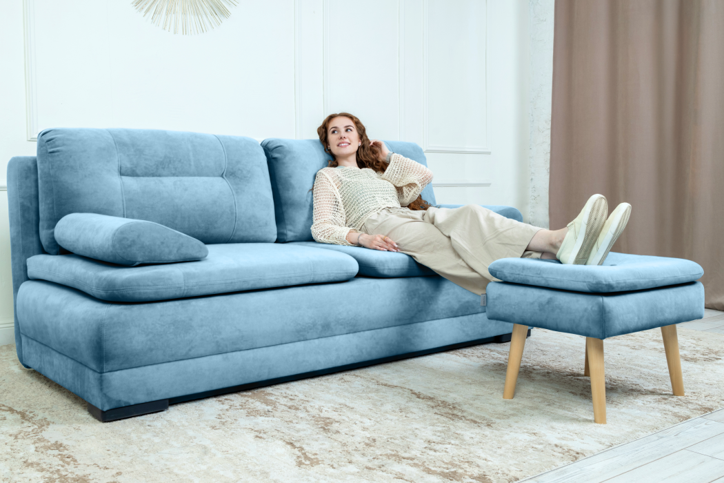 Диваны прямые кухонные, Прямой диван Sally, велюр