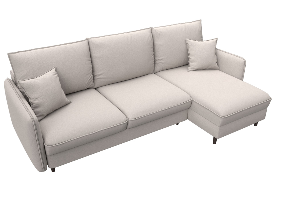 Диваны угловые в гостиную, Диван угловой Лига-064 НПБ угол универсальный, замша JOLY