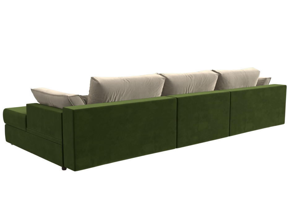 Диваны угловые в гостиную, Угловой диван Пекин Long угол правый, НПБ, микровельвет