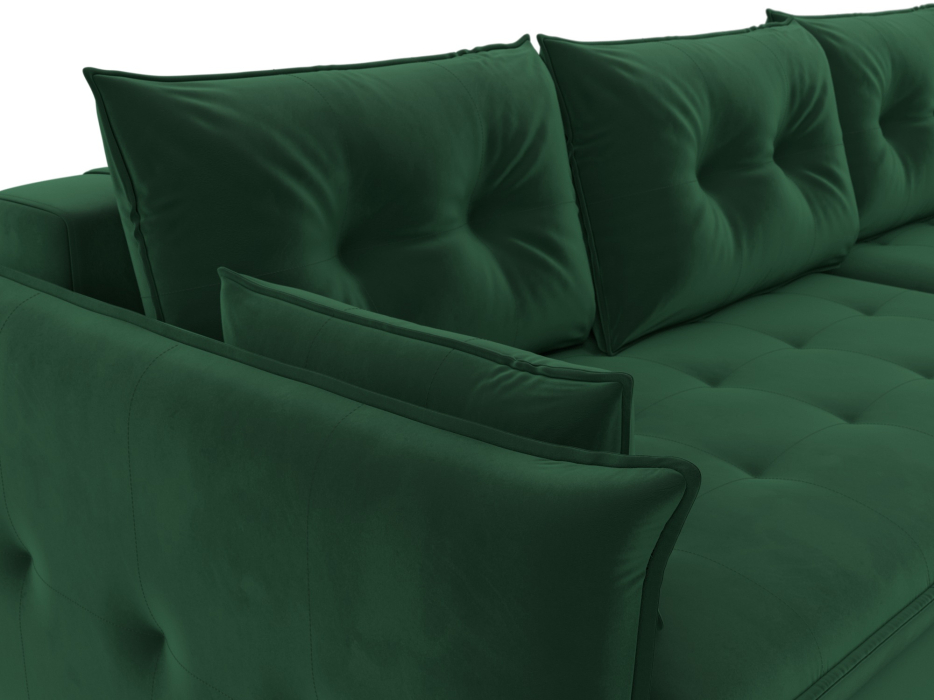 Диваны угловые в гостиную, Диван угловой Лига-100 НПБ угол универсальный, велюр SEVEN