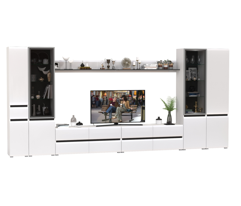 Стенки для гостиной, Мебель в гостиную корпусная Сидней комплектация № 112