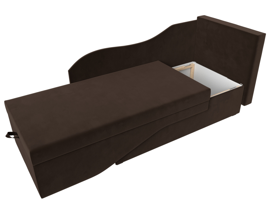 Кушетка диван, Кушетка Гармония правая, микровельвет