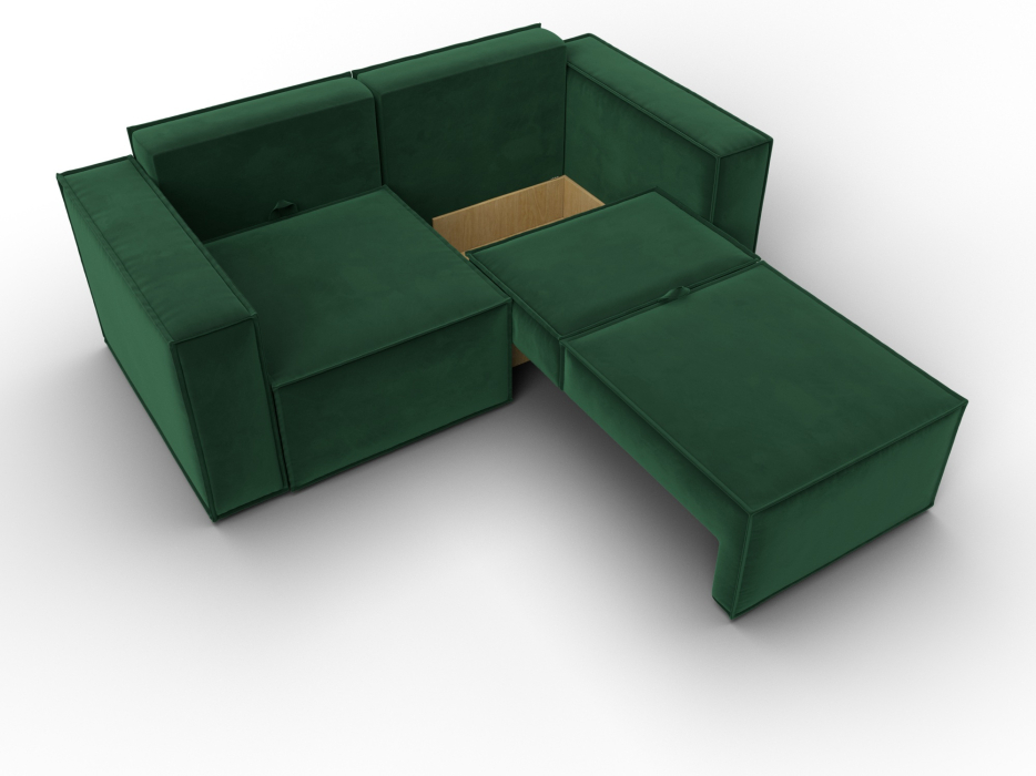 Диваны кровати со спальным местом, Диван прямой Куба мини, велюр