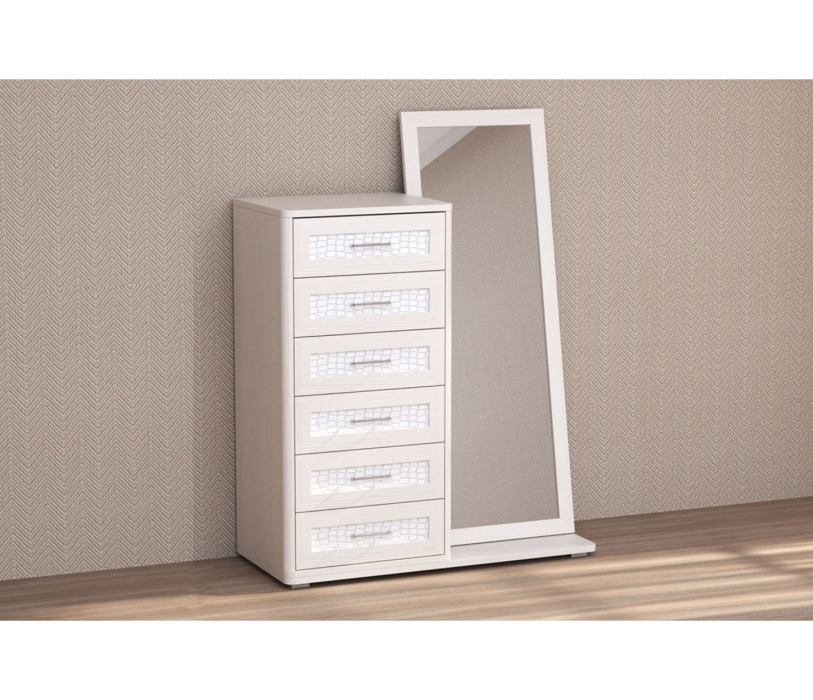 Комоды, Комод 6 ящиков/зеркало КЭТ-4