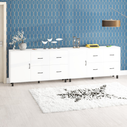 Два комода-тумбы с выдвижными ящиками и дверками РВК 125-1504