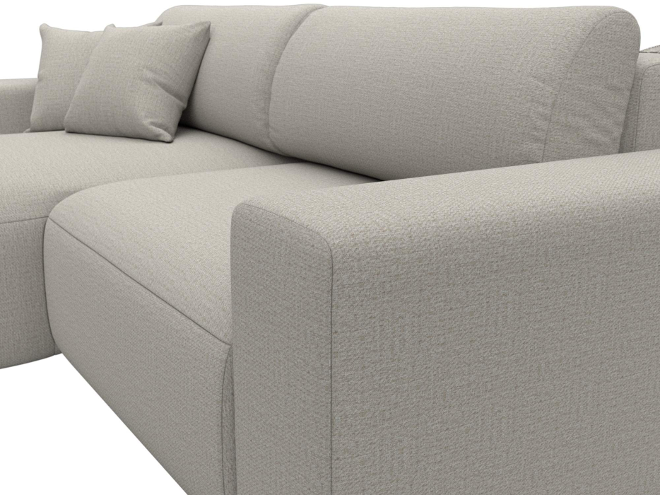 Диваны угловые в гостиную, Диван угловой Лига-036 НПБ Классик левый угол, рогожка Амур