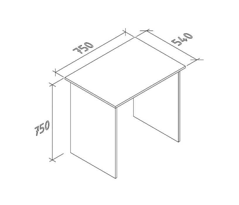 Письменные столы, Стол письменный 75х75 Феликс