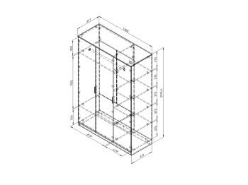 Шкаф для одежды ДЕЛЬТА Лофт 13.03