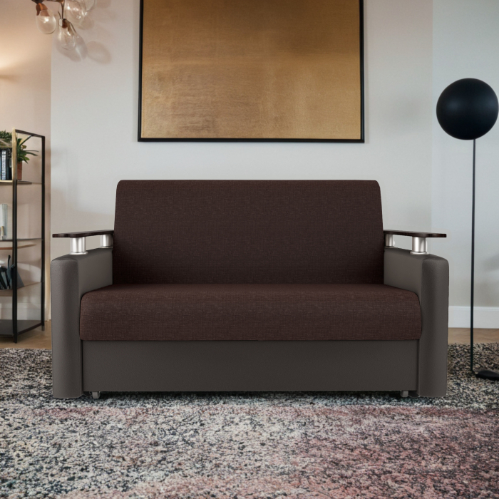 Диваны, Диван-кровать Шарм 140, рогожка/экокожа