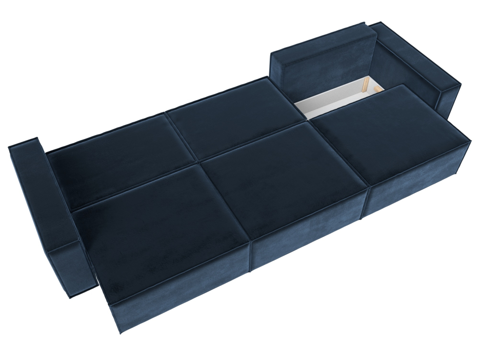 Диваны кровати со спальным местом, Диван прямой Куба лонг, велюр TOWER