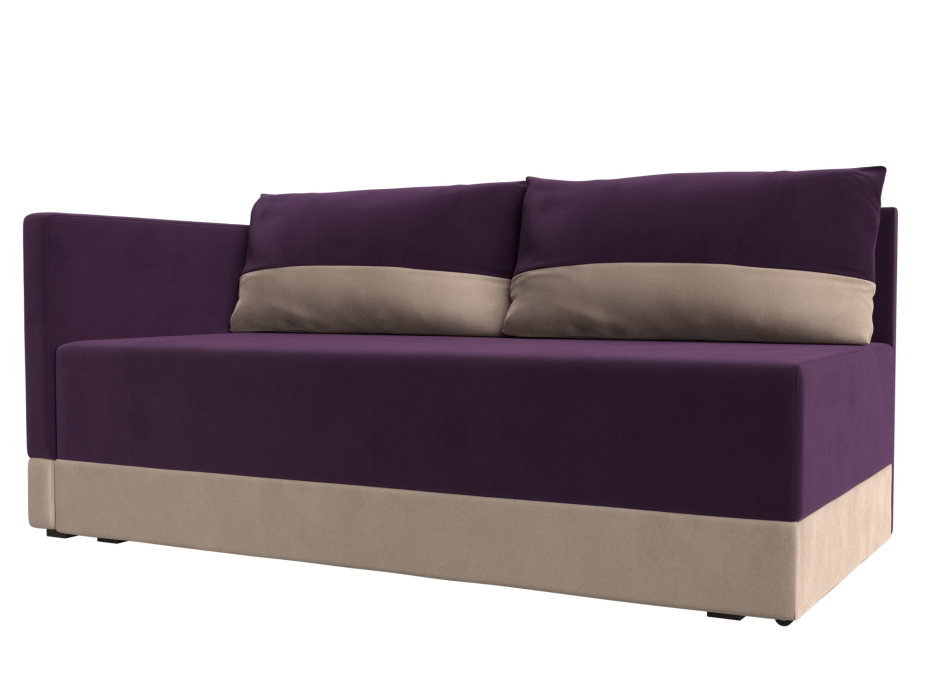 Кушетка диван, Кушетка Никас левая, велюр