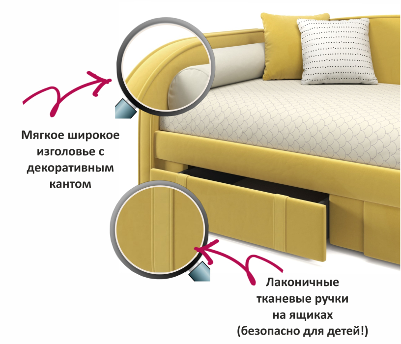 Мягкая кровать, Мягкая кровать Elda 900