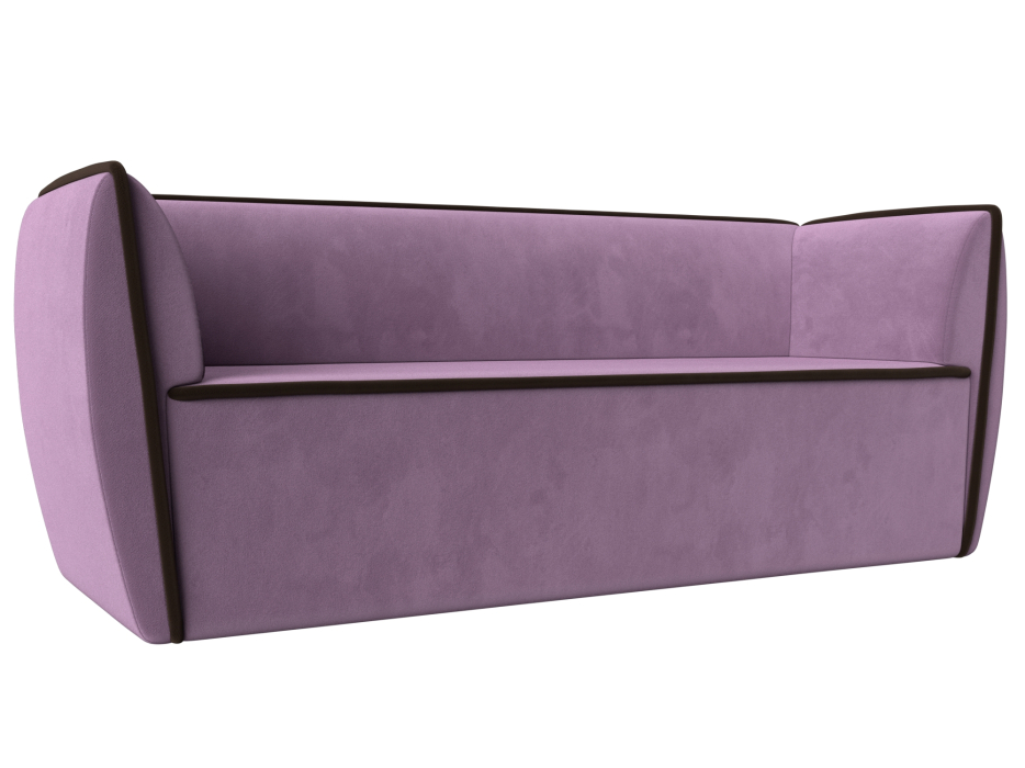 Дизайнерские диваны для гостиной, Прямой диван Бергамо 3-х местный, микровельвет