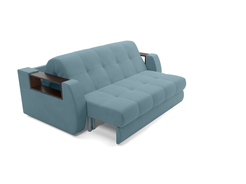 Диваны с ящиком для белья, Диван аккордеон Барон №3 ППУ 120х200 Велюр