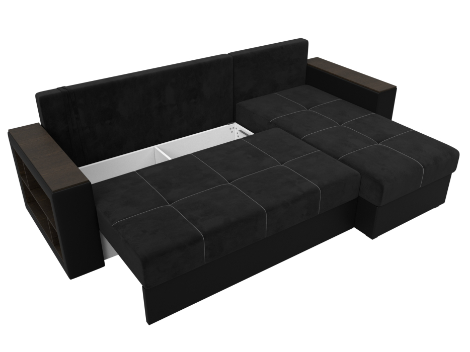 Диваны угловые в гостиную, Диван угловой Дубай Лайт угол универсальный, велюр/экокожа