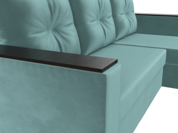 Диван угловой Атланта без стола универсальный угол, велюр