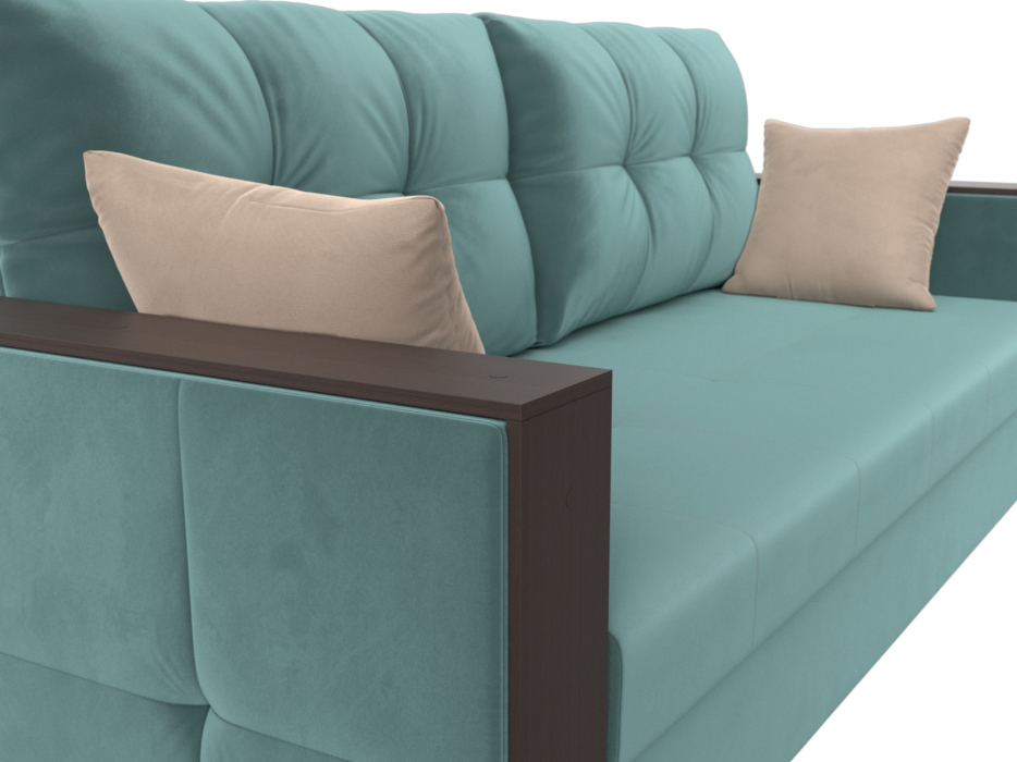 Диваны еврокнижки, Прямой диван Валенсия Лайт, велюр