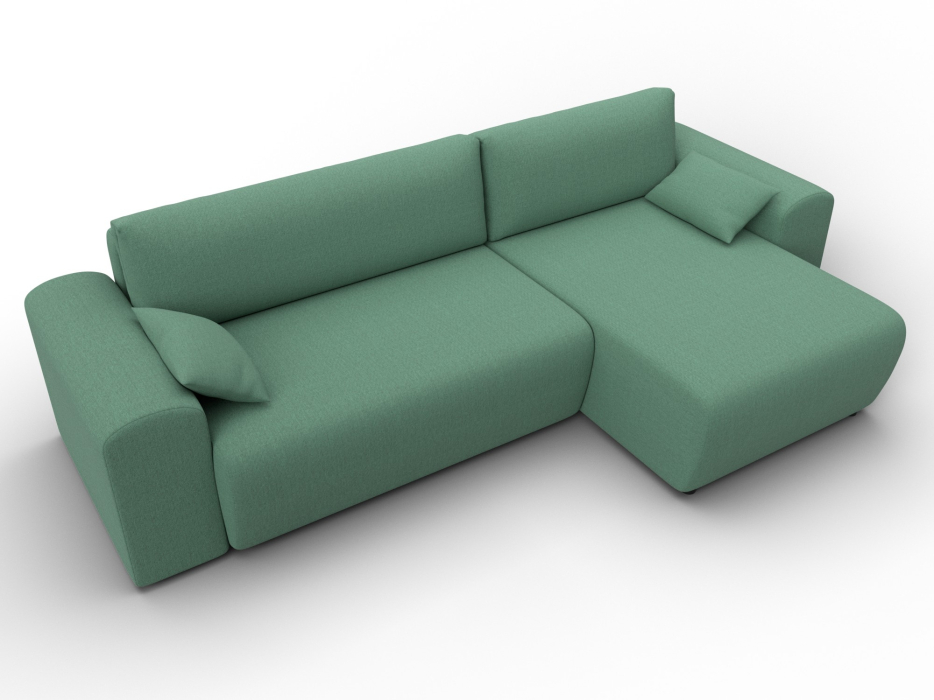 Диваны угловые в гостиную, Диван угловой Лига-099 угол универсальный, рогожка Амур