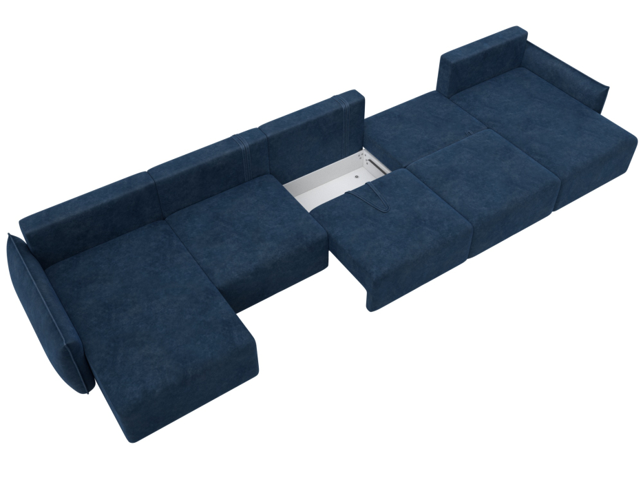 Диваны еврокнижки, Диван п-образный Лига-051 НПБ МегаЛонг, велюр BRUT