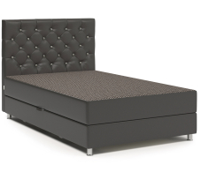 Мягкая кровать, Кровать тахта Шармэль Люкс 140 с подъемным механизмом, рогожка/экокожа