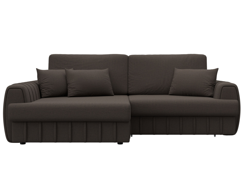 Диваны угловые в гостиную, Диван угловой Лига-057 НПБ угол левый, рогожка Амур