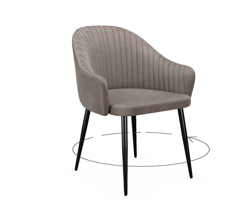 Стулья, Стул DikLine 439 поворотный (опоры черные)