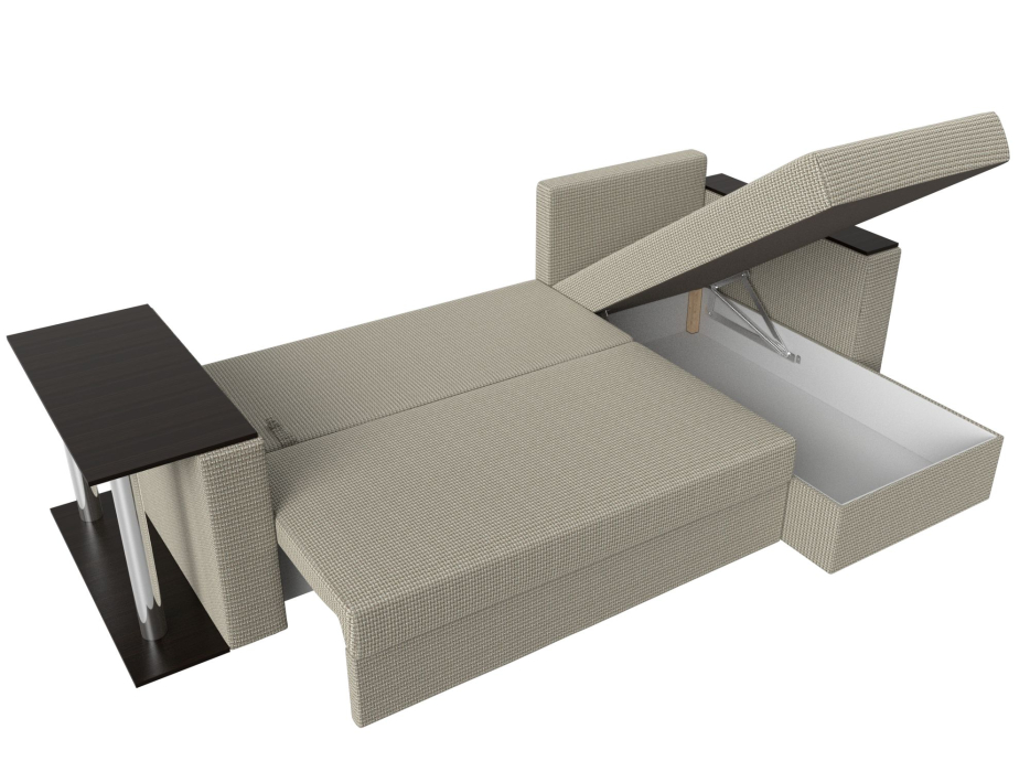 Диваны угловые в гостиную, Угловой диван Атланта правый угол, рогожка Амур