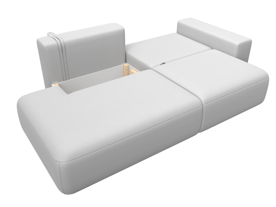 Диваны еврокнижки, Диван прямой Лига-036 НПБ Модерн подлокотник справа, экокожа GRIFON