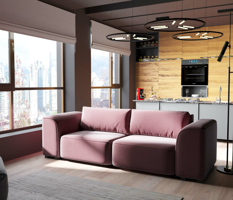 Диваны еврокнижки, Диван-кровать еврокнижка Сиэтл,велюр