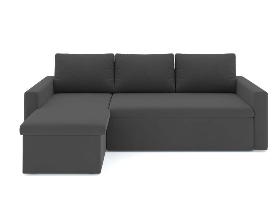 Диваны угловые в гостиную, Диван-кровать угловой Турин дельфин, велюр