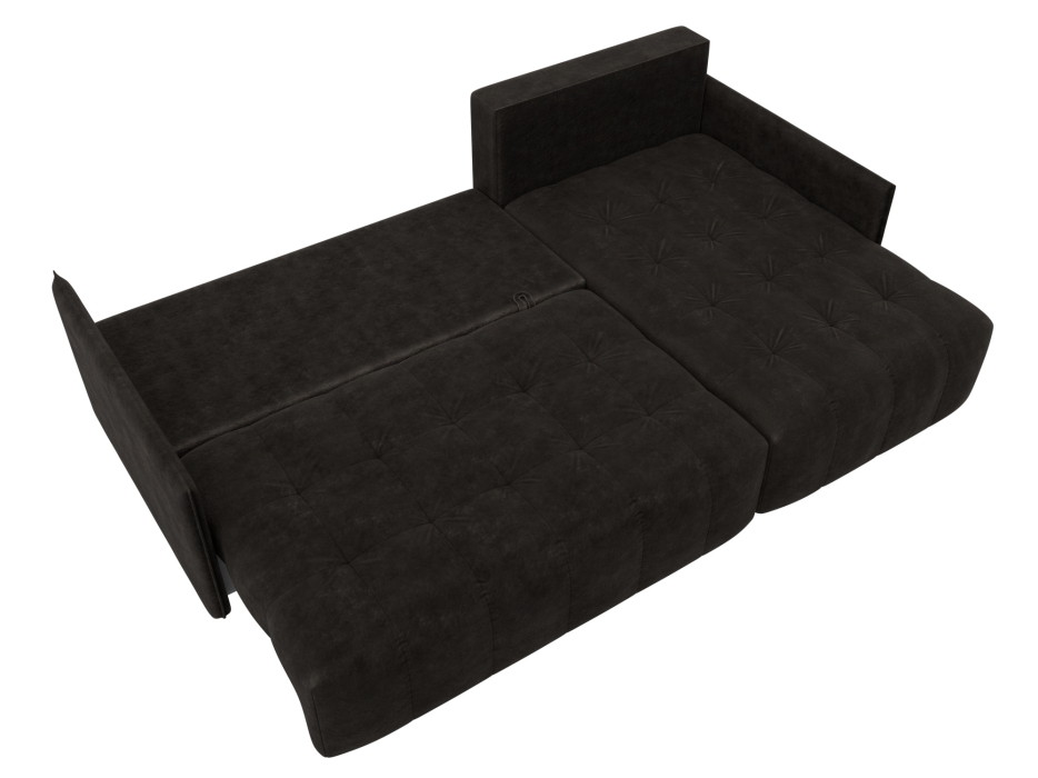 Диваны угловые в гостиную, Диван угловой Лига-054 НПБ угол универсальный, велюр BRUT