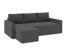 Диваны угловые в гостиную, Диван-кровать угловой Турин дельфин, велюр