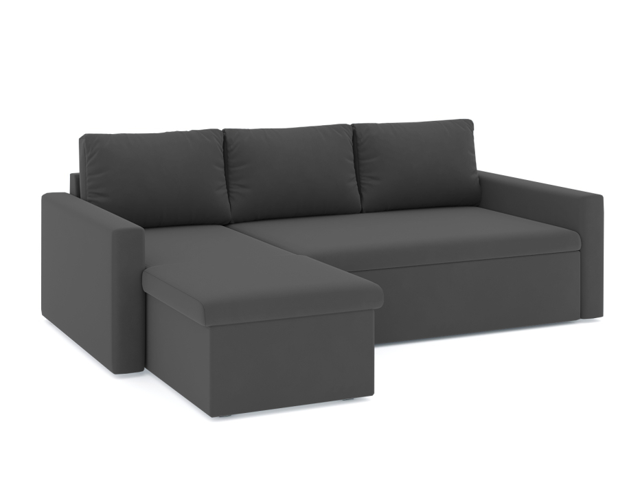 Диваны угловые в гостиную, Диван-кровать угловой Турин дельфин, велюр