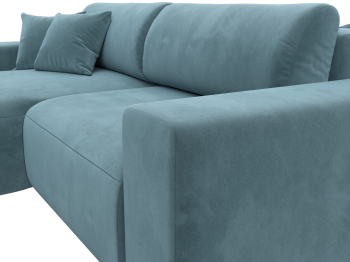 Диван угловой Лига-036 Классик левый угол, велюр