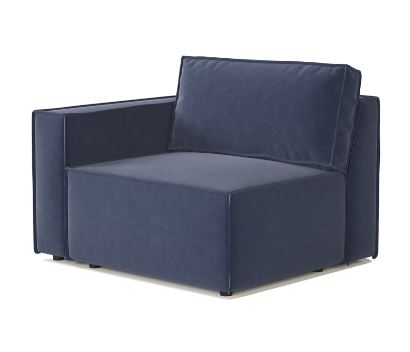 Диваны угловые в гостиную, Диван модульный Шарм 25 327х170х70 см, правый, велюр