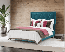 Мягкая кровать, Кровать Треви 160 см (Бархат)