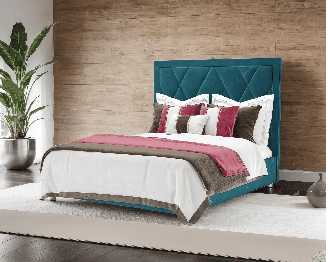 Кровать Треви 160 см (Бархат)