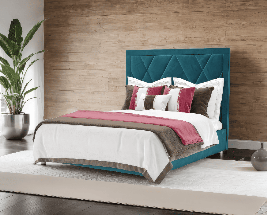 Мягкая кровать, Кровать Треви 160 см (Бархат)