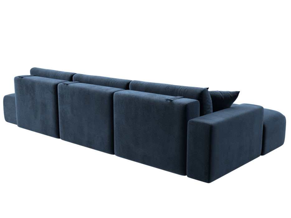 Диваны угловые в гостиную, Диван угловой Лига-036 НПБ Модерн Лонг левый угол, велюр TOWER