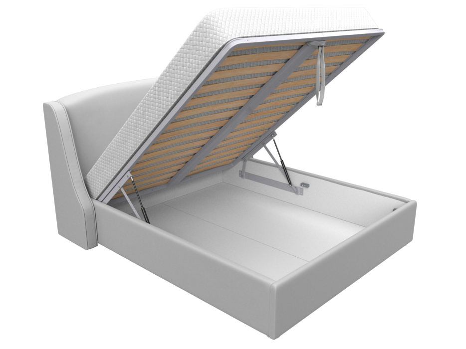 Мягкая кровать, Кровать интерьерная Лотос 160, экокожа