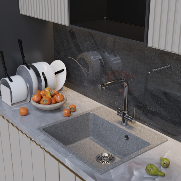 Кухонные мойки, Мойка ML-GM15, 560*500*180мм NEW*