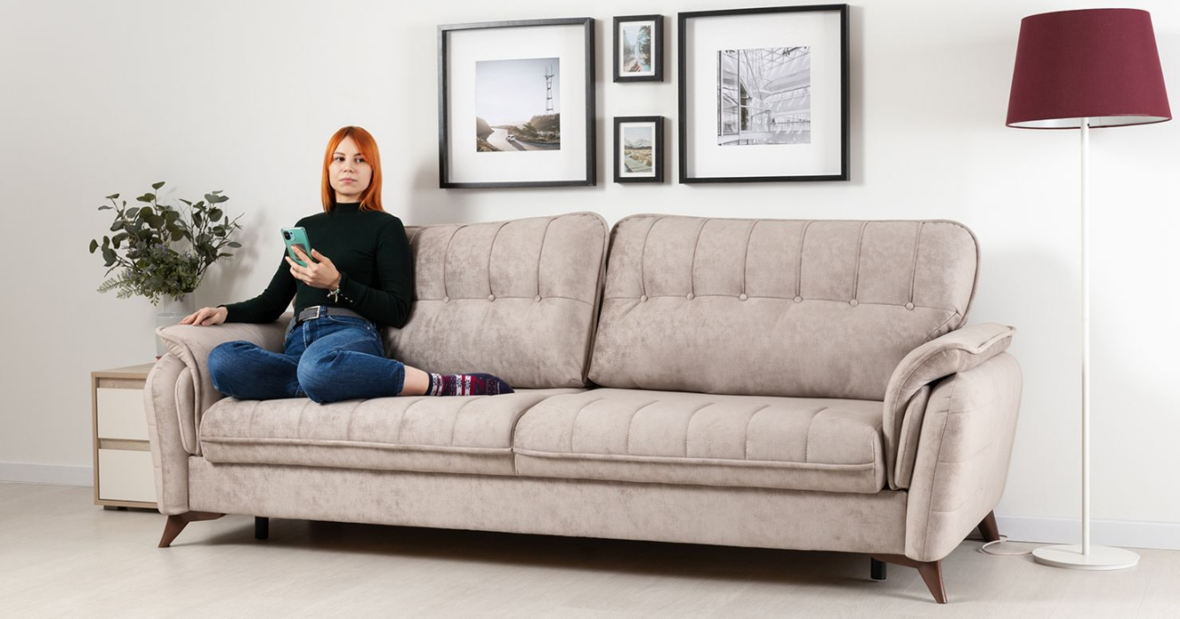 Диваны с ящиком для белья, Диван-кровать Дорис