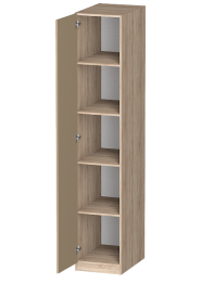 Распашной шкаф Лайф с полками 40*60*215 Дуб сонома