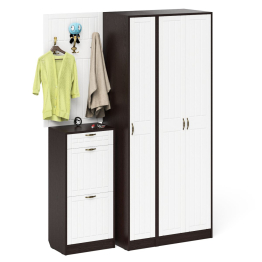 Мебель в прихожую П-6 компоновка № 50 фрезеровка прованс