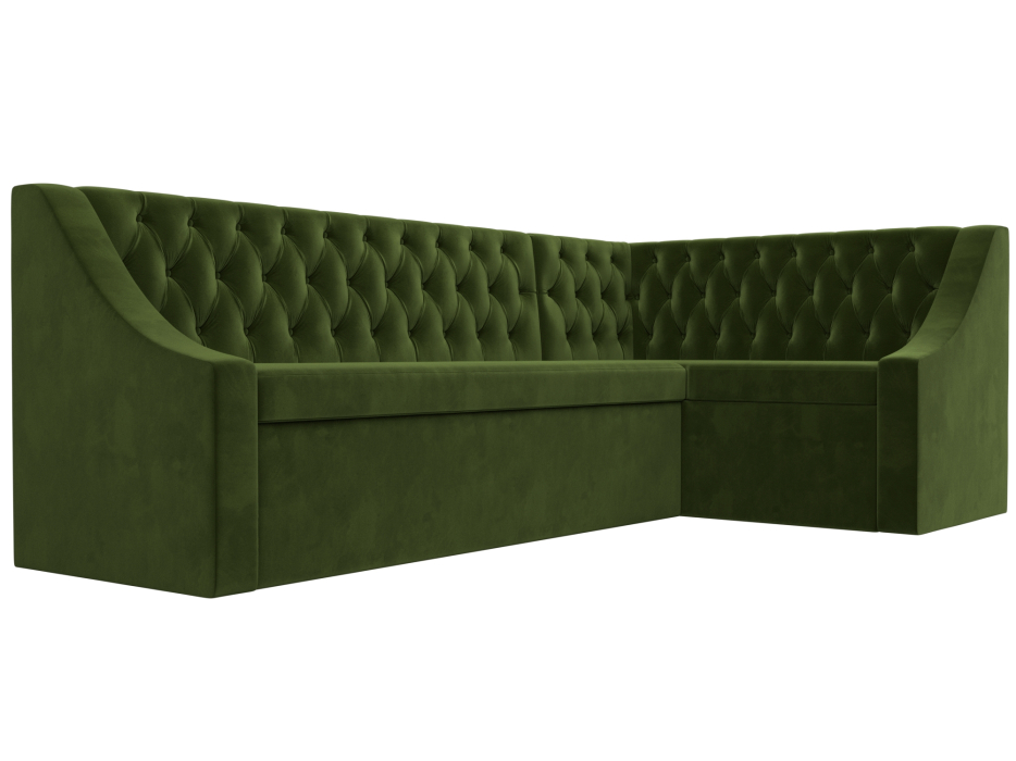 Диваны угловые кухонные, Кухонный угловой диван Мерлин правый угол микровельвет